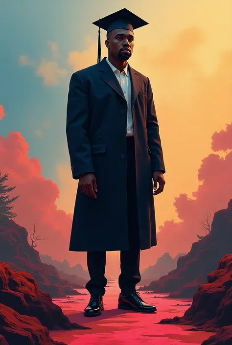 I want an image from the Kanye West graduation album but that combines 2 images for me 