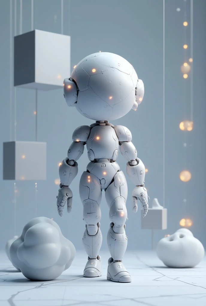 They generate an animated isotype with a character that is related to matter, 3D modeling and animation. 
