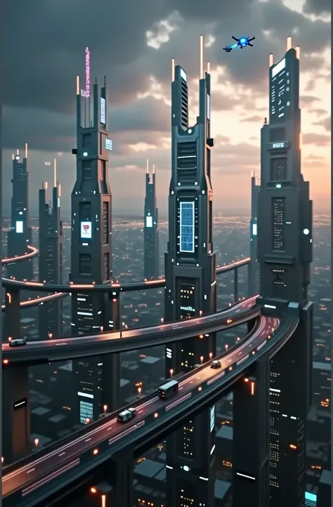 Ciudad futuristic cityscape 