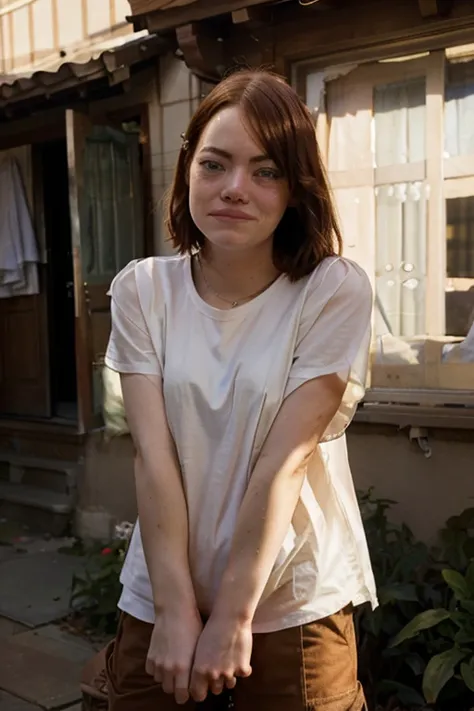  Actress Emma Stone has become homeless,  she lives in a village , cries, regrets  