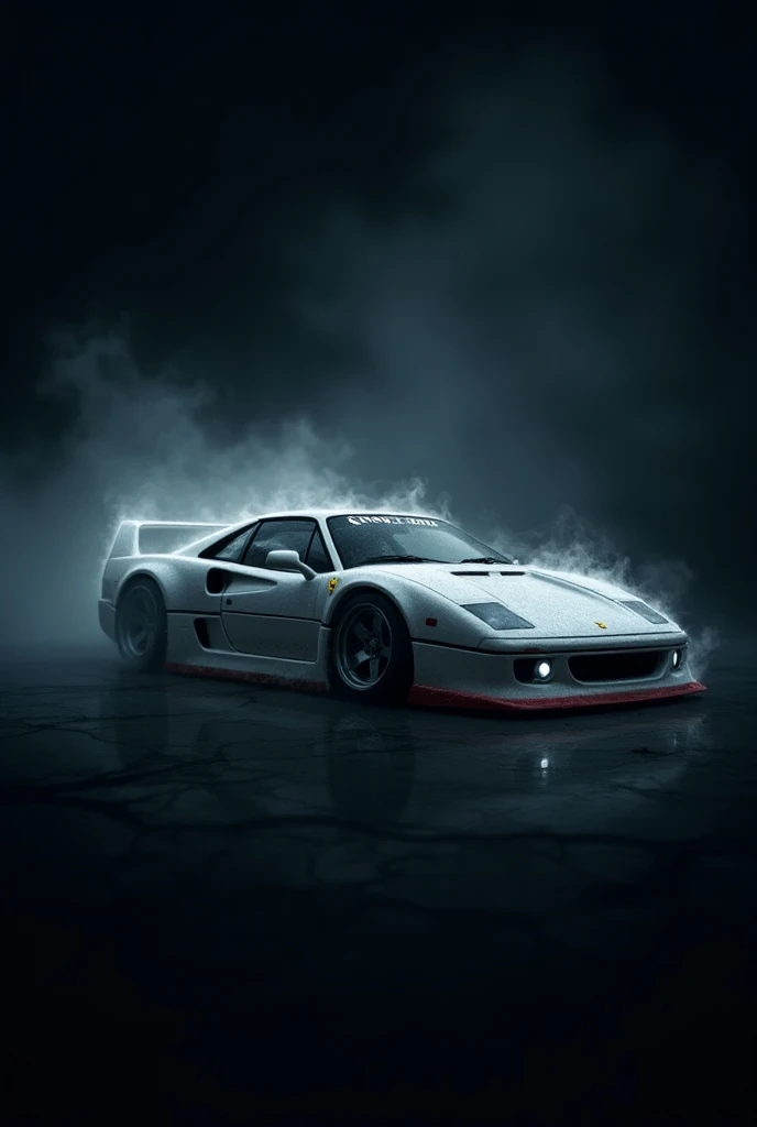 Make me a logo,  Say Ghost-220K with a ghost-themed f40 , negro 
