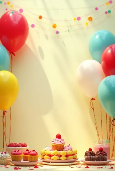  an image with party balloons, Happiness, desserts without people that have Inversiones Alegria written on it 