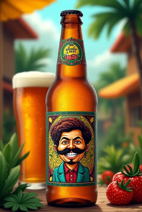 A Los Chaparros brand beer