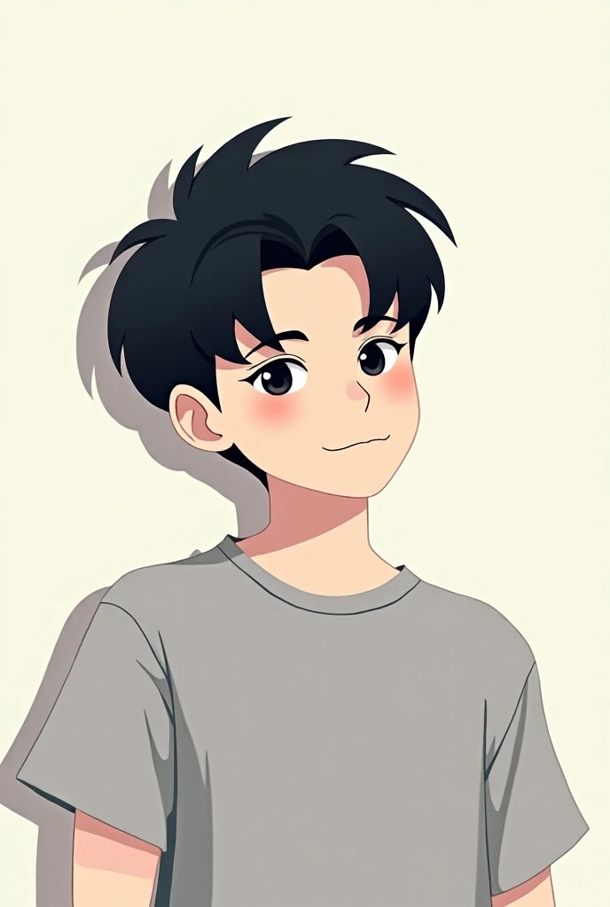 a simple vector illustration of jungkook 

