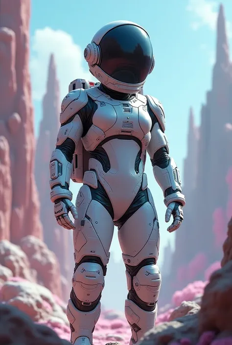 a futuristic astronaut 