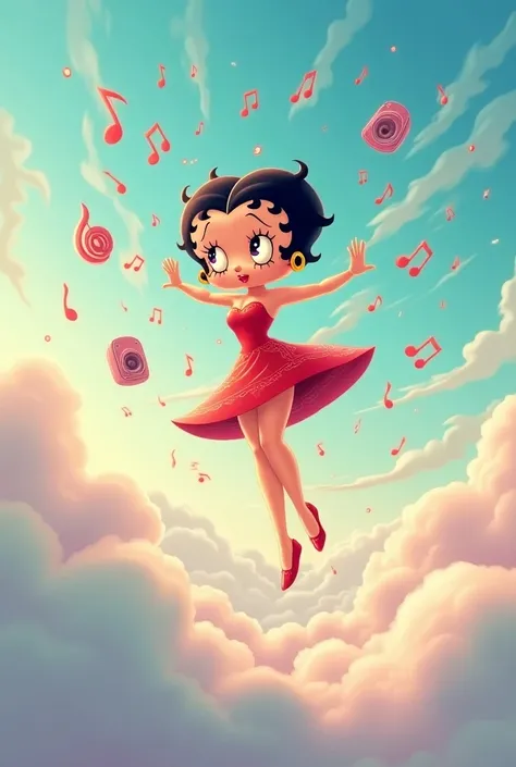 bettyboop online music service，In the sky。