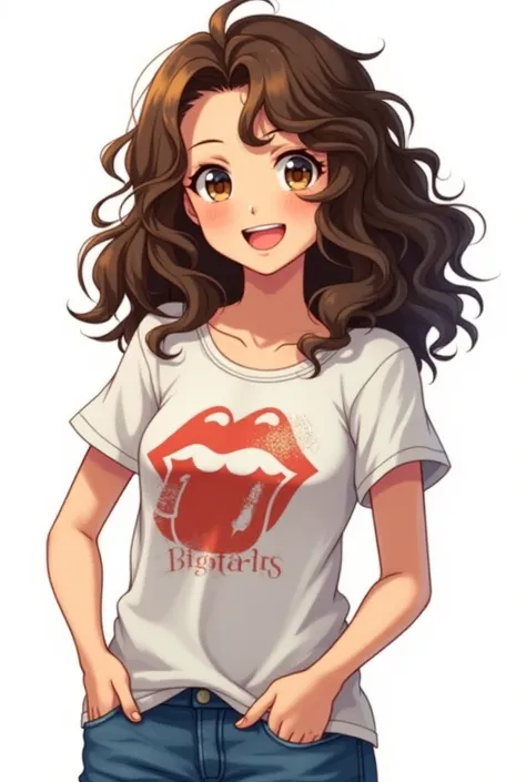 Appearance: Anime style, full body, transparent background
Julia has curly hair that she usually wears loose, olive skin, expressive brown eyes, and a warm smile that immediately puts people at ease. She dresses casually and comfortably, usually wearing t-...