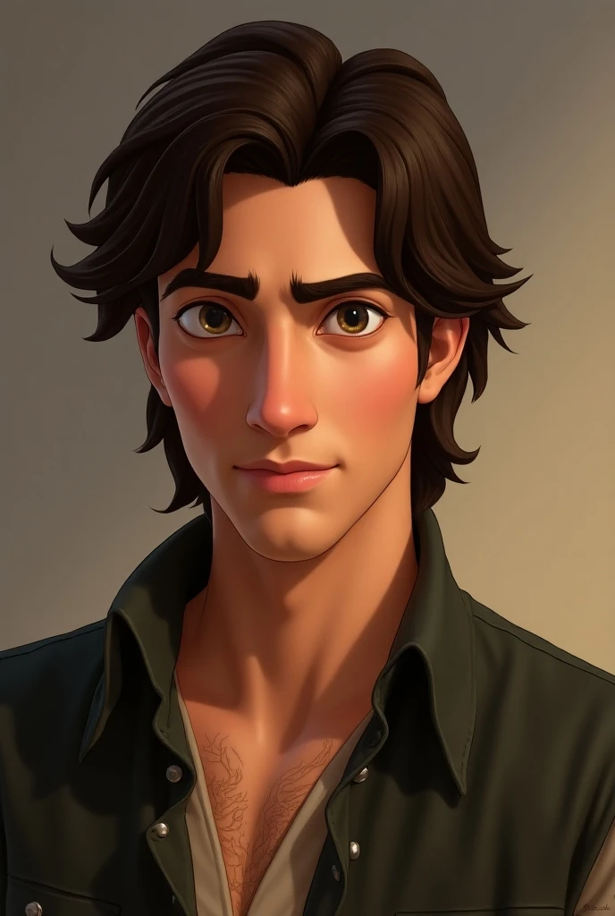 Realistic image of Flynn Rider from the Rapunzel movie 