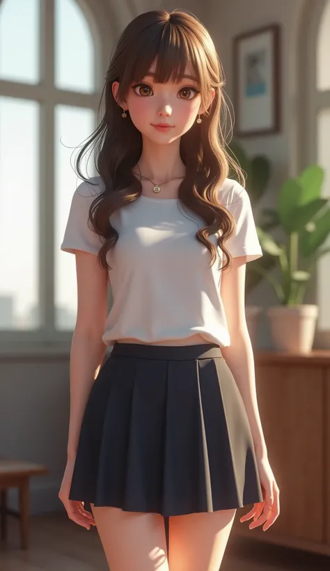 Race ：European，3d big game characters，Full body shot，Masterpieces，masterpiece，8k， HD quality，CG，CG character style ，Super realistic anime style，3d modeling realism 0.8，Full body shot，Photographed the golden ratio of the thighs ， golden ratio body with doub...