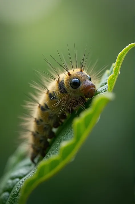 A caterpillar before it was a butterfly 
