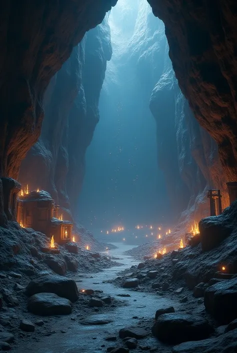  Detailed Underworld 、 Expansive Caves Beneath the Surface 、Earthly Ceilings 、 Tiny Sparkling Suns 、 Mysterious Atmosphere Like Air {x}、 very detailed、4K、8k、Super detailed、Real、 photorealistic 、masterpiece、 Dramatic Lighting、Glowing Crystal、ancient ruins、 ...