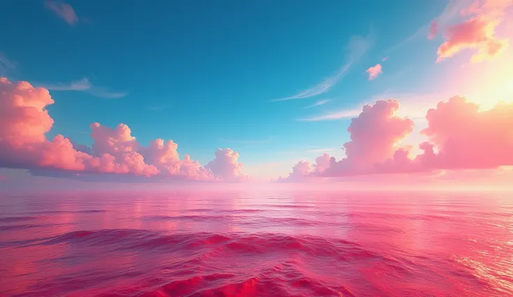 Red ocean, blue sky