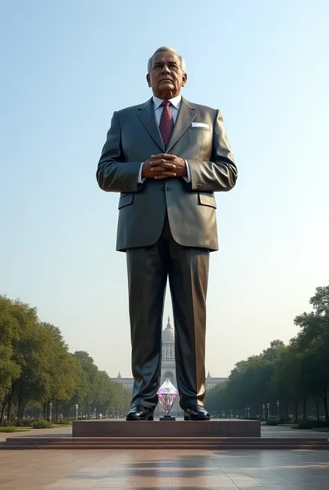 ratan tata big diamond statue
