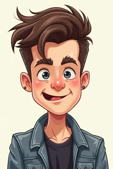 Create a realistic cartoon of the singer Liam Payne