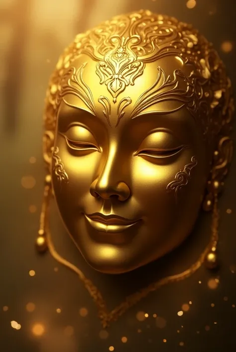 Gold Mask add smile 