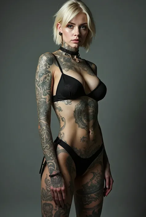 professional studio photo, real
Full body tattoo
Gothic ta
Micro Bikini
piercing
Big tits
Japanese
short hair
blond hair
30 years old