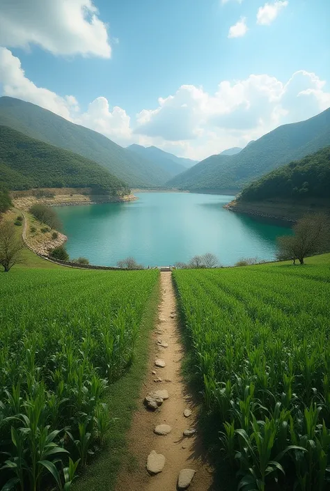 The lagoon that is in Urcos located in Cusco that these universities have a central recreational park and next to it potato and corn crops