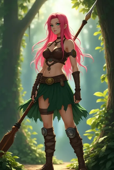 Sakura Haruno dressed as an Amazon warrior