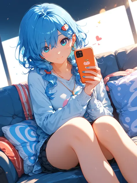 score_9, score_8_up, score_7_up,score_6_up, inzaniak 1girl, , cute, 
holding a smartphone, sitting