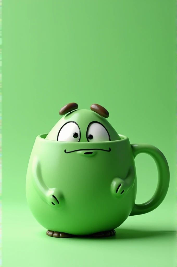 Green colour coffee mog