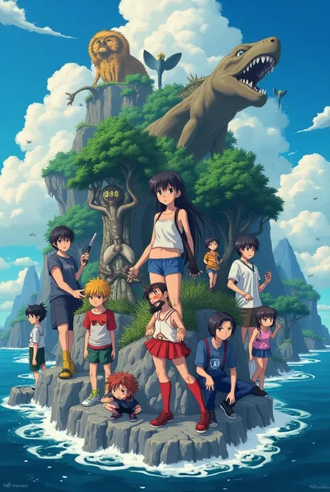 poster of climatr change with anime characters in it