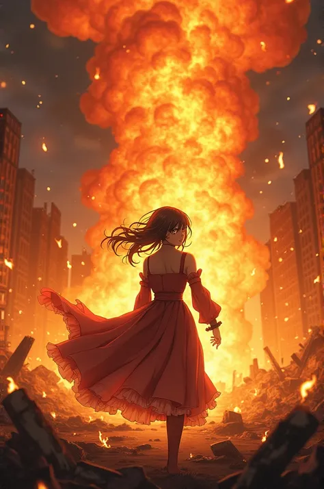 Flames Burning Anime