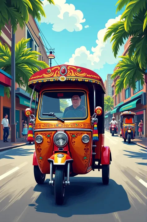 Philippine Tricycle vector art