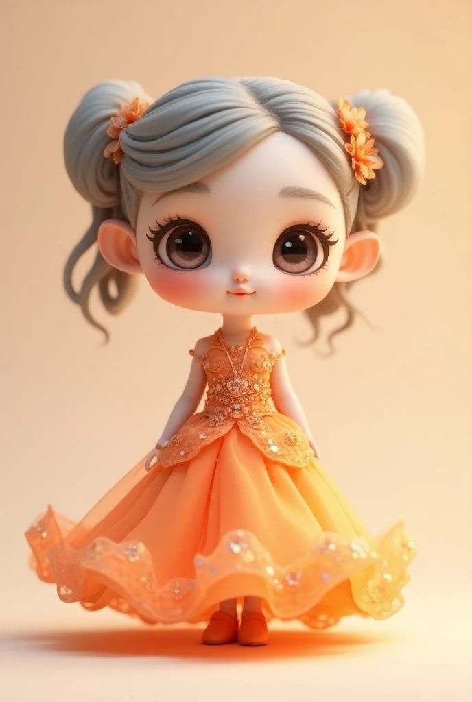 Violet Chibi 、amber、Luxury Fabric、cute、Big eyes、cuteドレス、Best Quality、Ultra delicate、pastel orange dress
Completed15% 
