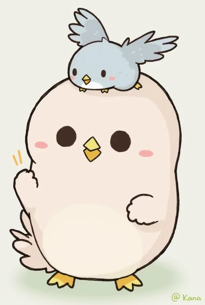  Pastel inspired by , 黒い目と黒い鼻の黄色いbird、Kono Ume Rei  , Pixiv, creation, cute:2,  monster, Iida is rare, bird, Mika Pikazo, Cute,  Akasatana is on  