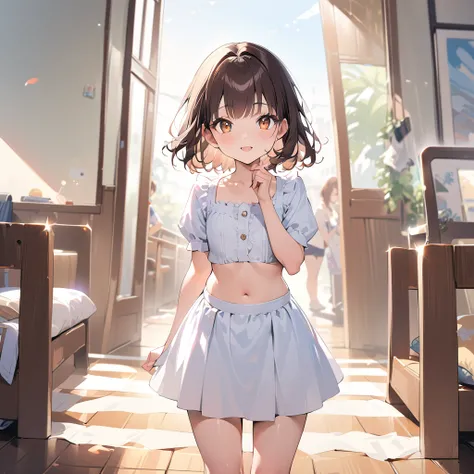 anegasaki nene、 shiny brown hair, short hair, (Beautiful brown eyes、  Sparkling Eye , fine grain)、smile、 very detailed eyes、非常にdetailed顔, 非常にdetailed目, 最High image quality、  so delicate and beautiful , wonderful, detailed, masterpiece, 非常にdetailed,  High R...