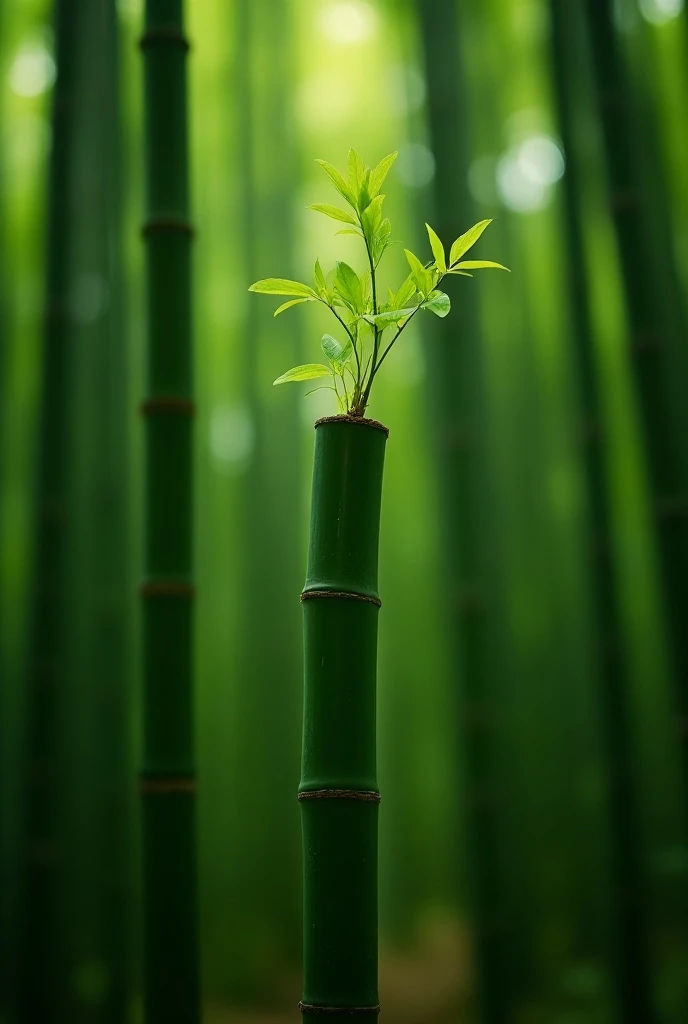 Make me an original photo of handsome bamboo 