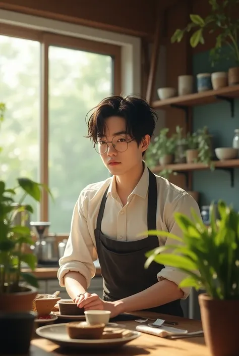  short haired and cool。Japanese man in his 30s who loves kitchen gardening and coffee 。