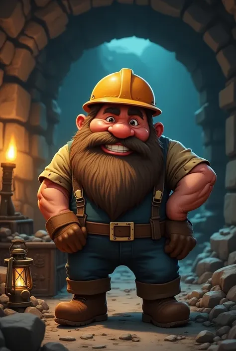 Meme Bearded Dwarf Miner