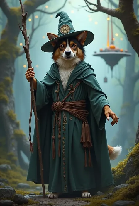 A dog wizard 