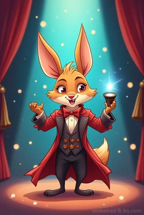 Magician animal cartoon 