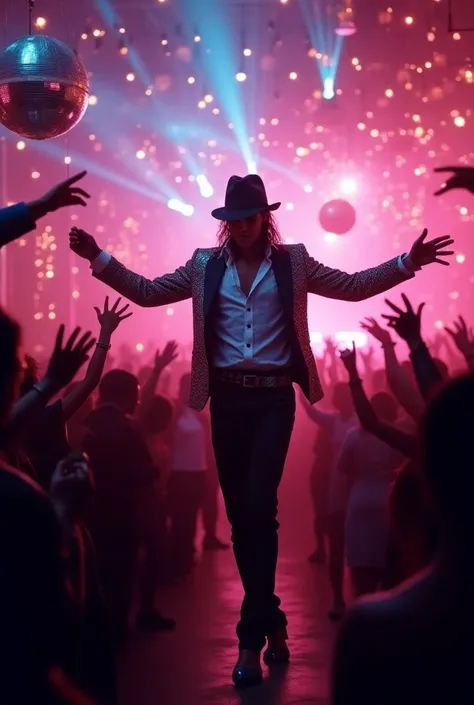 Micheal jackson in a party in 2016