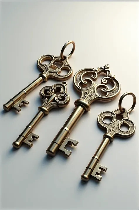 Create an image of hd and 3d door keys