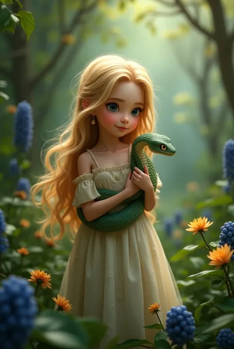 One Girl　snake　Berry　Long Hair　blonde　Disney　Pixar