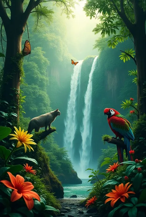 Nature’s Beauty: Stunning visuals of jungle flora and fauna.