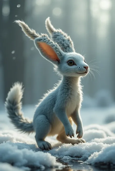 This animal has a tail four legs has a body like a rabbit is agile like a cat and is suitable for keeping it live in home amazone antarctica it can walk run jump survivein the cold