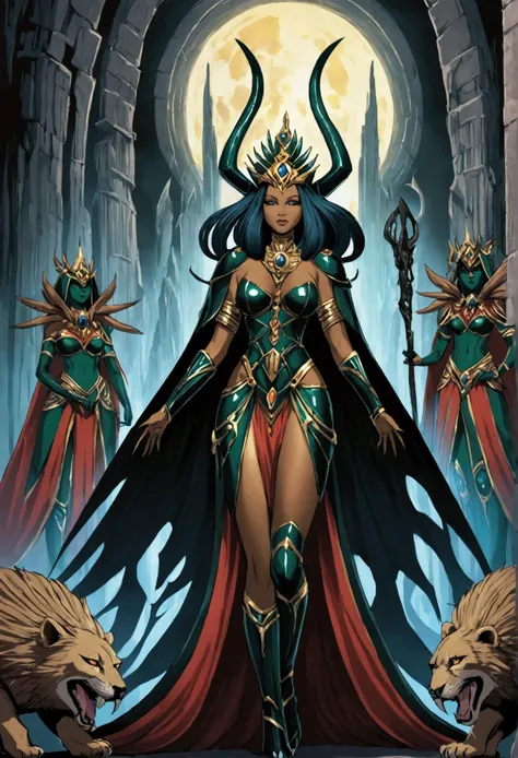 The Queen of the Underworld and Amazoness Guards