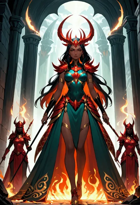 The Queen of the Underworld and  Amazoness Guards