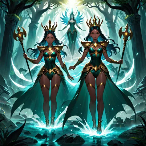 The Queen of the Underworld and Amazoness Guards