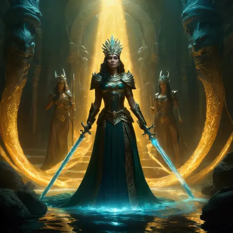 The Queen of the Underworld and Amazoness Guards