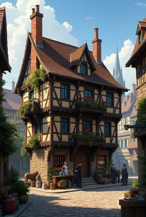  medieval Europe。Merchants House。