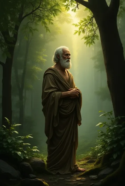 Heraclitus in a forest  
