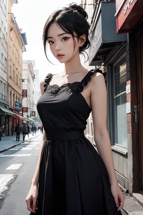 (best quality) perfect anime , beautiful female ,dress