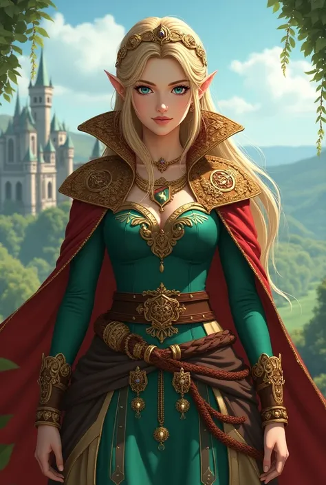 Anime, Hyrule Warriors Princess Zelda wearing a Massive Medici Collar