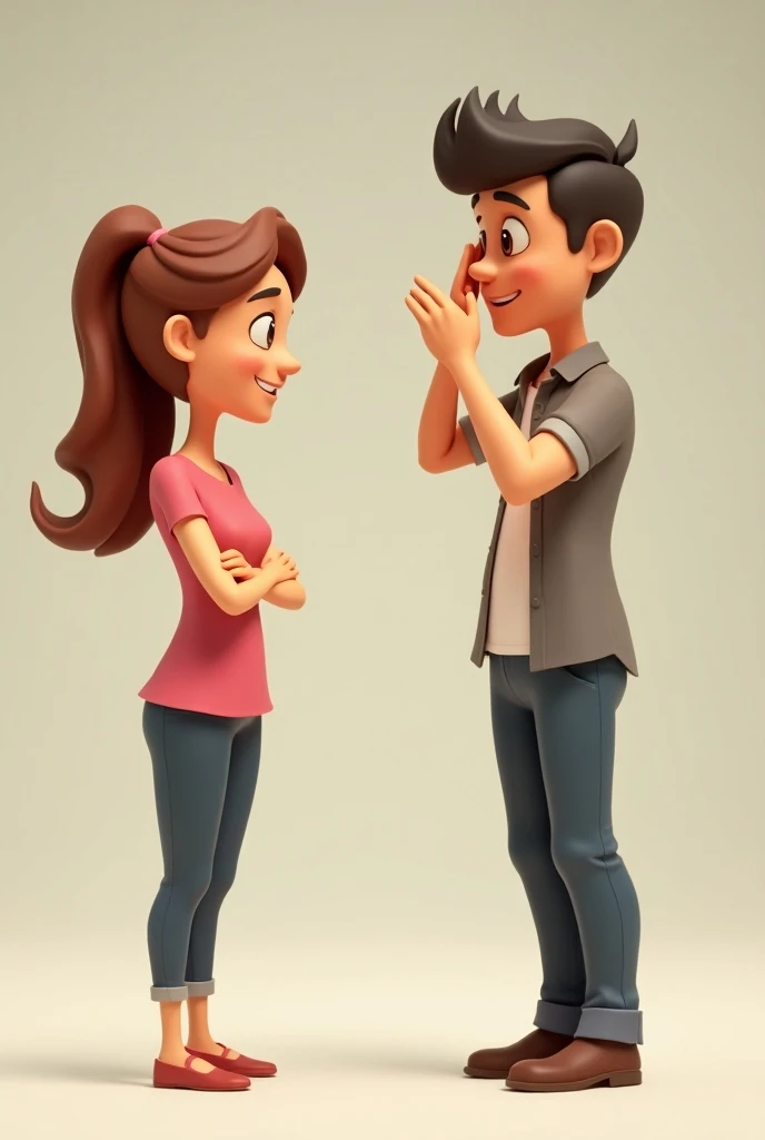 3d cartoon style Wife giving a witty reply
The wife stands confidently with a smirk, arms crossed. She responds with a clever remark about the ‘chamcha,’ while the husband stands to the side, facepalming in disbelief. The husband’s expression looks like so...