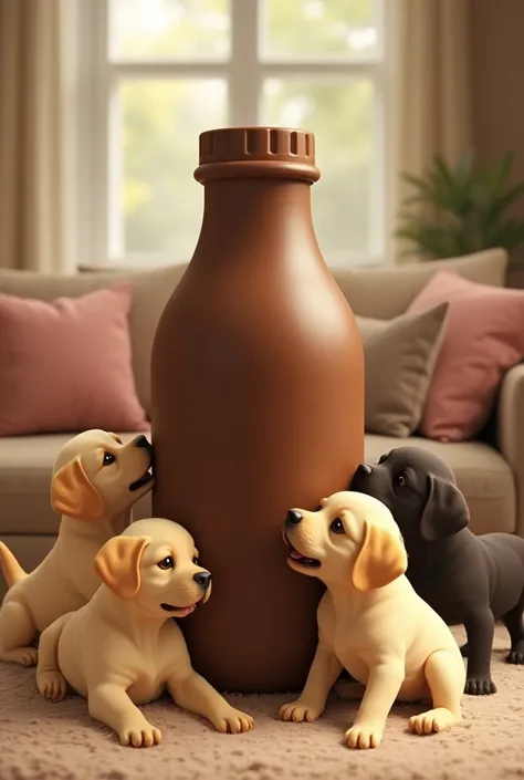 Chocolate milk bottle  labs 